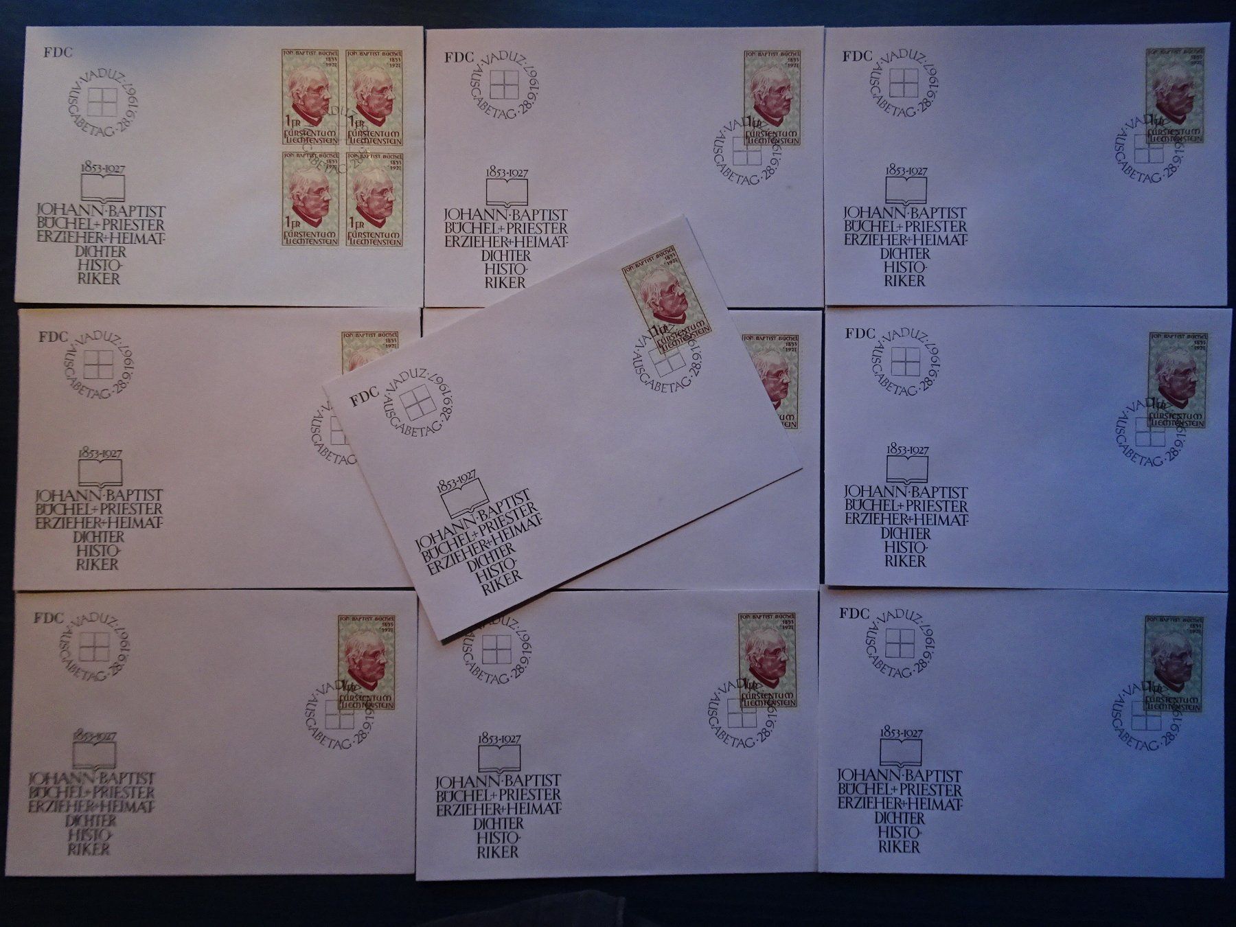 Tous les timbres: FDC 1967 – Neuf (Voir description) à Aadorf par Chnorli-Furz
