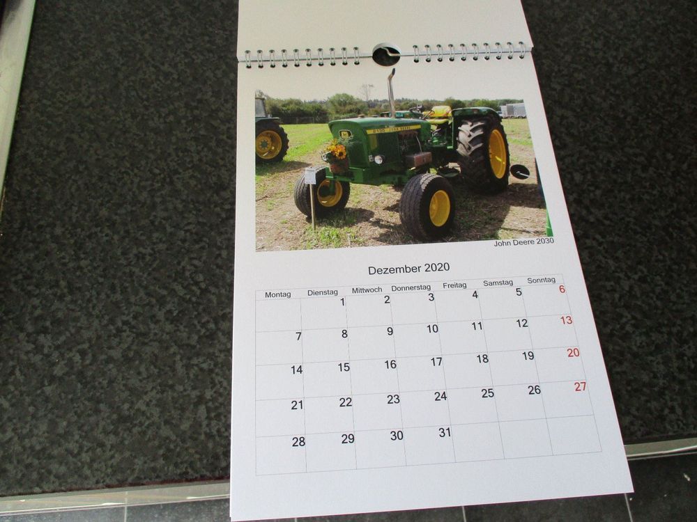 John Deere Kalender A4 2020 Kaufen auf Ricardo