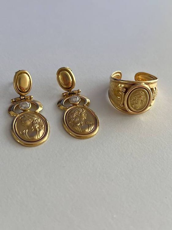 DEPHINI Set Gioielli Donna Cuore - Collana, Orecchini E Anello In Argento Sterling 925 Con Zirconi - 4