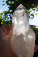 Bergkristall 1.1kg Doppelender Topstück Sehr klar 100%natur