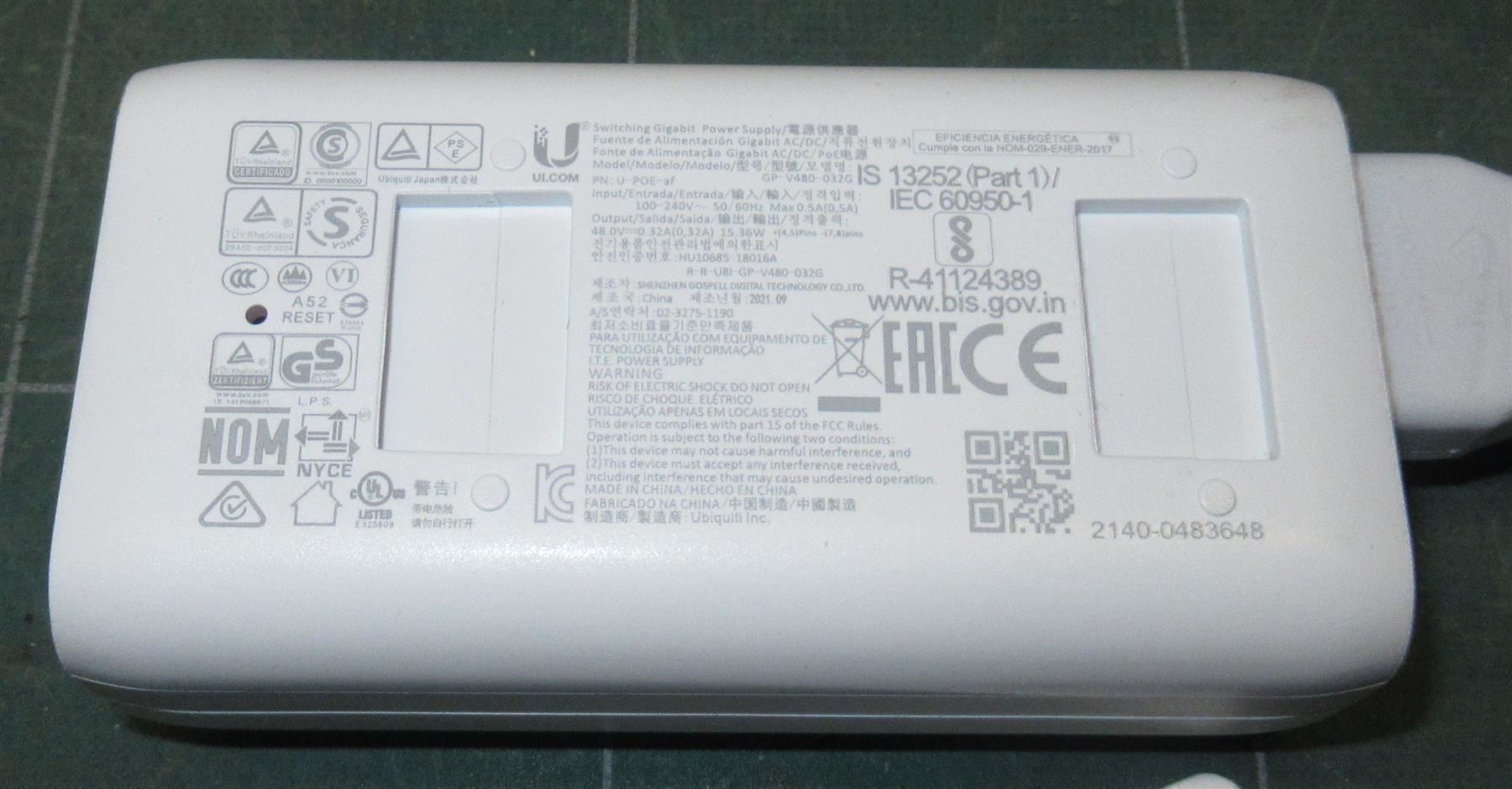 Unità & Adattatore: Ubiquiti U-POE-AF Adapter – Nuovo (secondo la descrizione) da Männedorf venduto da livesteam 3