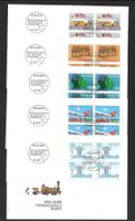 5 FDC 743 - 747 Serie Viererblöcke ET Bern 10.3.1987