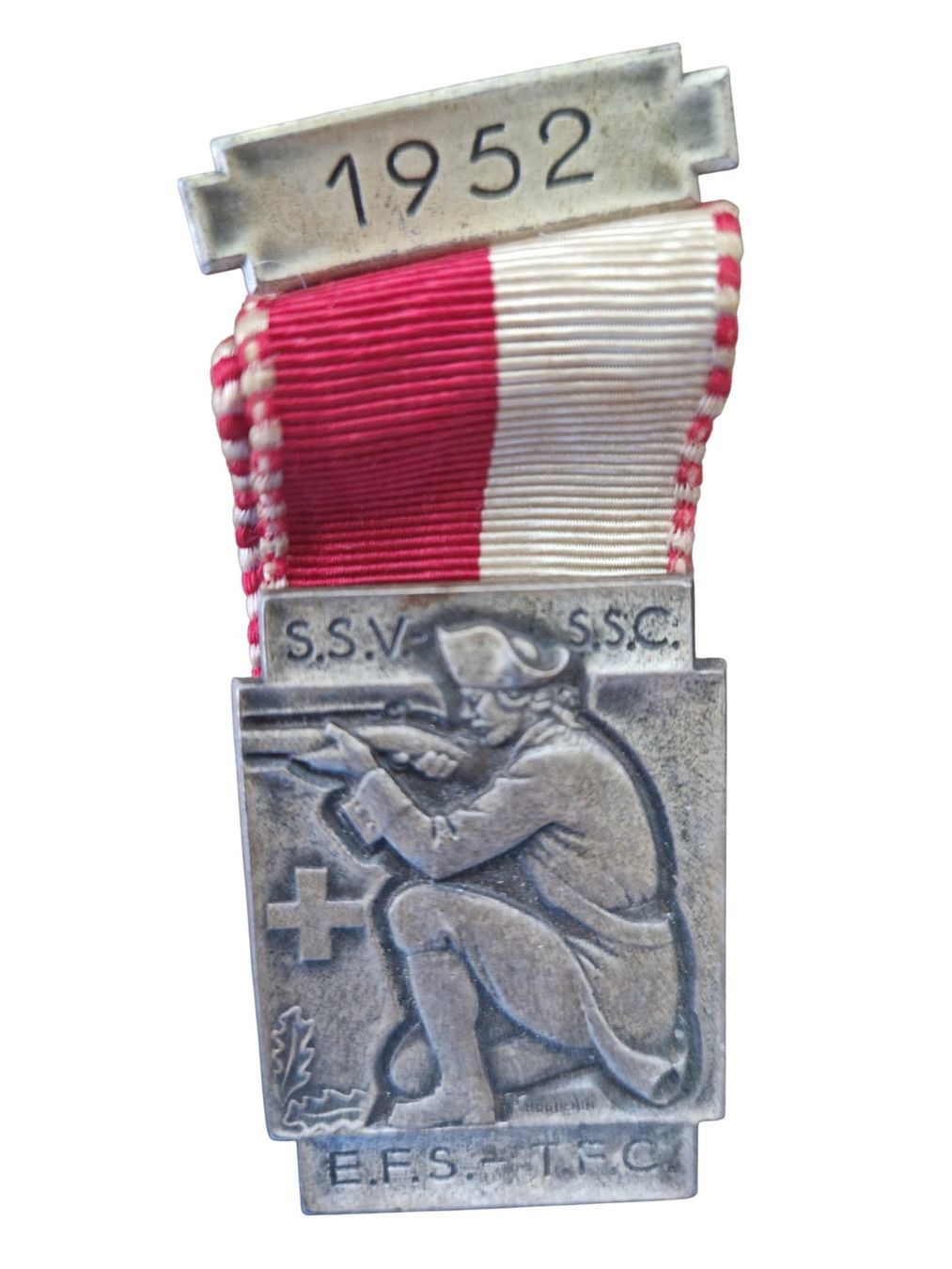 Placchette & Badge: Schützenmedaille Feldschiessen 1952 – Usato da Mörschwil venduto da aik_x8mc