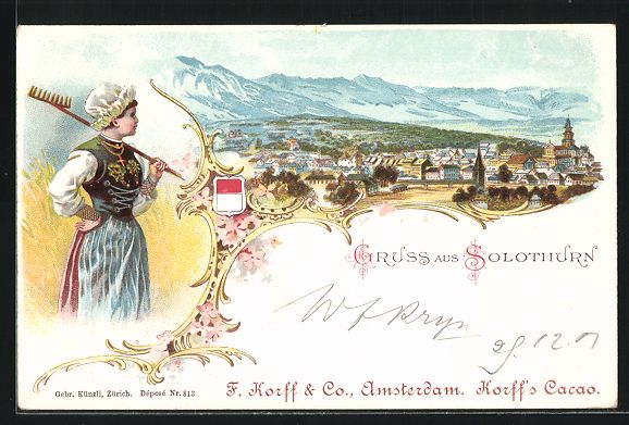 Cartes postales: Litho Solothurn, Gesamtansicht aus der V – D'occasion à Berlin par bartko-reher
