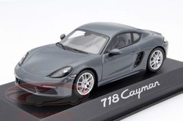 Porsche 718 Cayman Modellauto grau 1:43 Minichamps