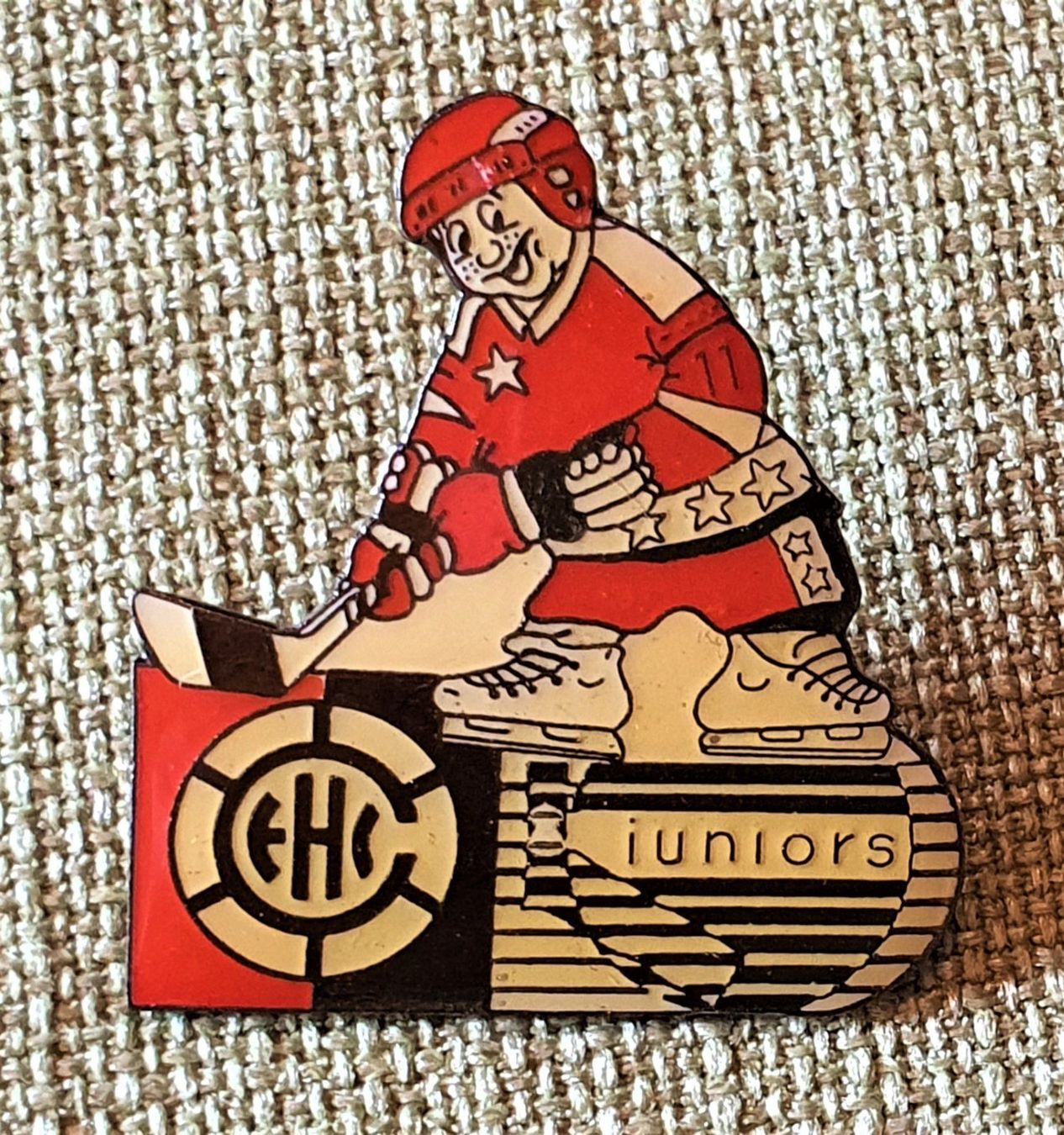 Placchette & Badge: M249 - Pin Eishockey EHC Juniors – Usato da Reinach BL venduto da Boston-Verkauf