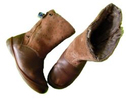 Übergang Lederstiefel Gr. 25 Futter Reissverschlu VERBAUDET