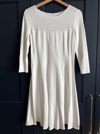Hugo Boss Orange White Dress. Knitted. Size S