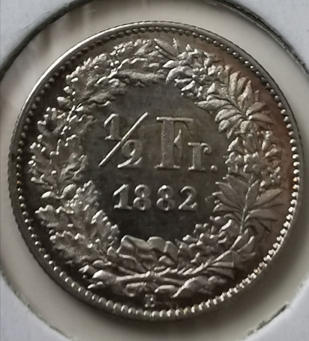 Tutti le monete: 50 Rappen 1882 Silber Unz Stgl – Usato da Zürich venduto da turbopuz