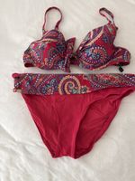 Beldona Swimsuit, Size B38, Red with Paisley Pattern, New