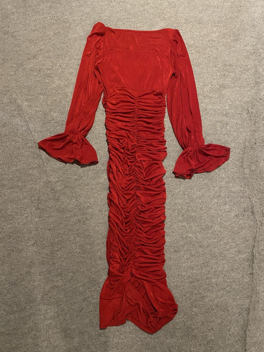 Kleider: Abendkleid mit Strass und Rüschungen – Neu (gemäss Beschreibung) aus Gams von ajd_b2hl 3