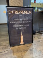 Entrepreneur Definition Framed Print - Like New!