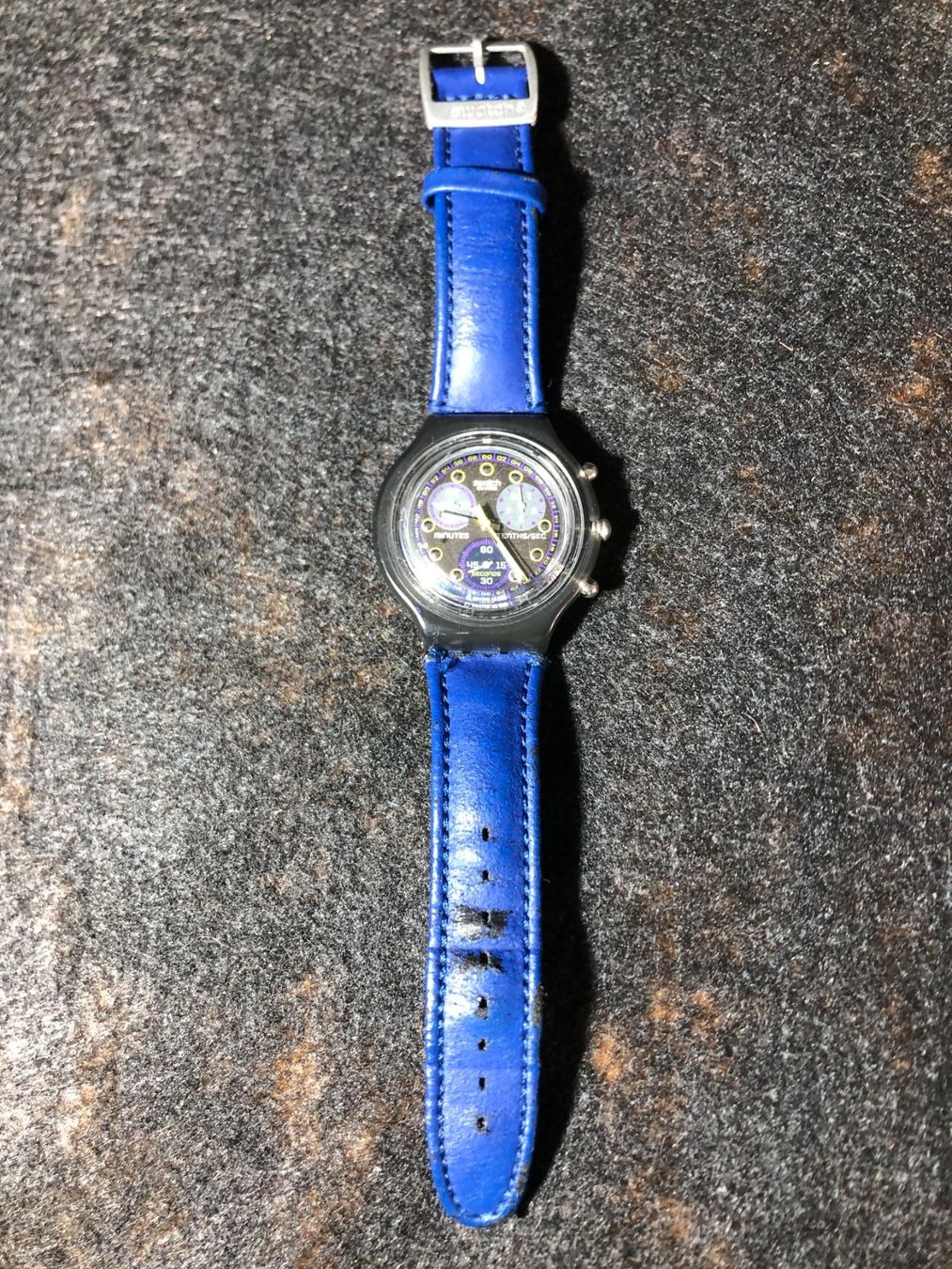 Swatch Uhren: Swatch chrono. 1996. ETA V8 – Gebraucht aus Saignelégier von Dubois_Vintage 1
