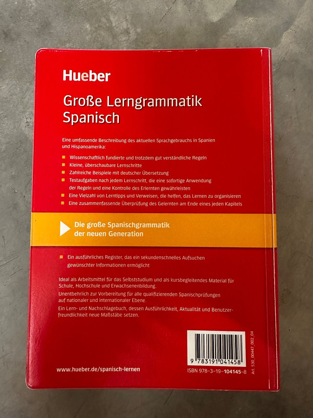 Libri: Hueber Spanisch Grosse Lerngrammatik – Usato da Dübendorf venduto da bol_h67v 1