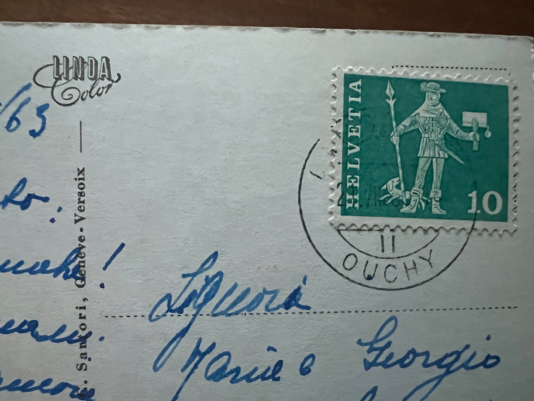 Ansichtskarten: AK  1963 Ouchy   (G2743) – Gebraucht aus Hinwil von Sidi4 1