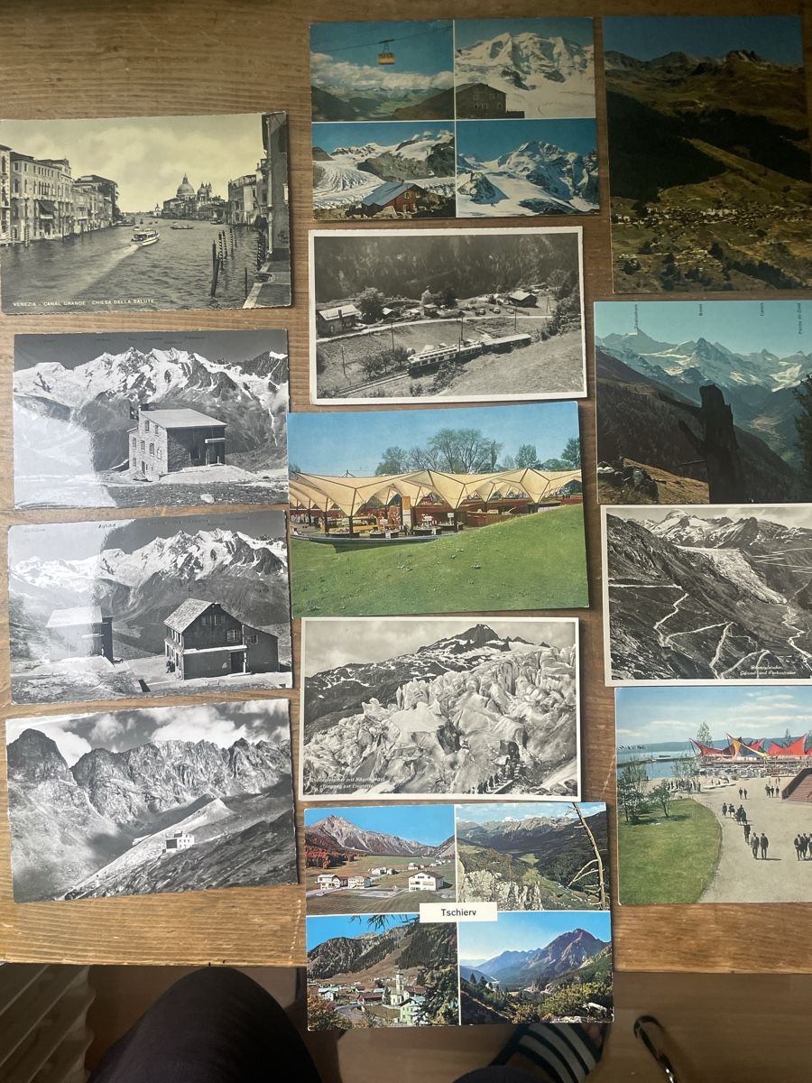 Ansichtskarten: 45 verschiedene antike Postkarten / Ansichtskarten ca. 1960 – Gebraucht aus Winterthur von cheerio97 1