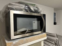 Microonde Ambiano inox perfettamente funzionante