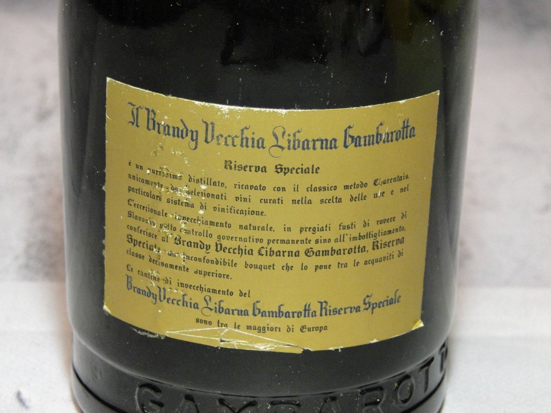 Bevande alcoliche: Brandy Gambarotta Riserva Speciale Jahre1960s – Nuovo (secondo la descrizione) da Emmenbrücke venduto da Ulisse-22 4
