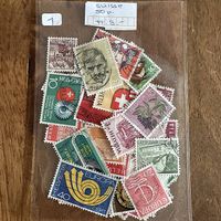 Lot de 50 timbres oblitérés Suisse 1er choix, Briefmarken