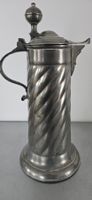 antiker Wasserkrug Zinnkrug mit Herstellerpunzen TOP