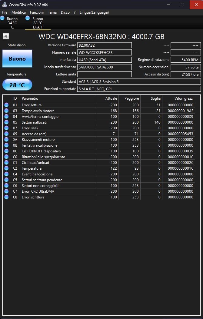 Western Digital Disques durs: HDD WD Red 4TB #2 – D'occasion à Tesserete par aughi 1