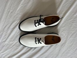 Dr. Martens 1461, vernies blanches 38