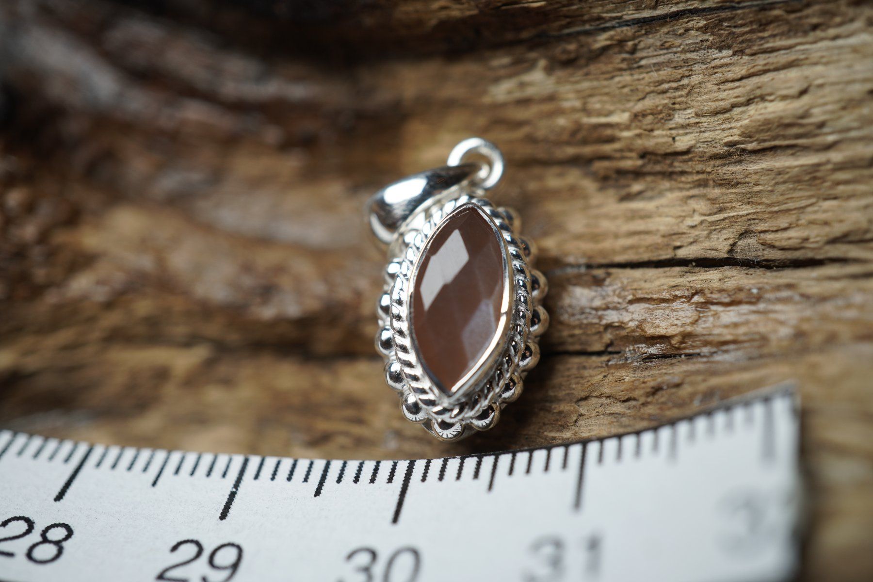 Ciondoli: Mondstein  Navette     925 Silber – Nuovo e nell'imballaggio originale da Balgach venduto da top_silver 1
