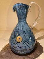 Mtarfa Malta Glasbläserei Krug, Vintage Design, Top Zustand