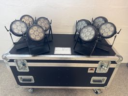 Litecraft Beam X.7 IP, LED-Par Scheinwerfer 8er Set im Case