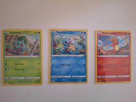 Pokémon GO Bulbasaur Squirtle Charmander 3er Set EN