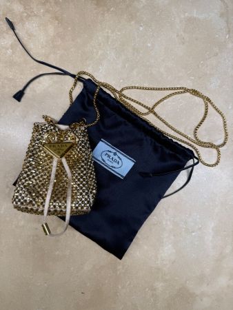 Prada Mini Crystal Bucket Bag
