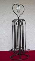 Kapselständer, Herz-Design, Schwarz, neuwertig.