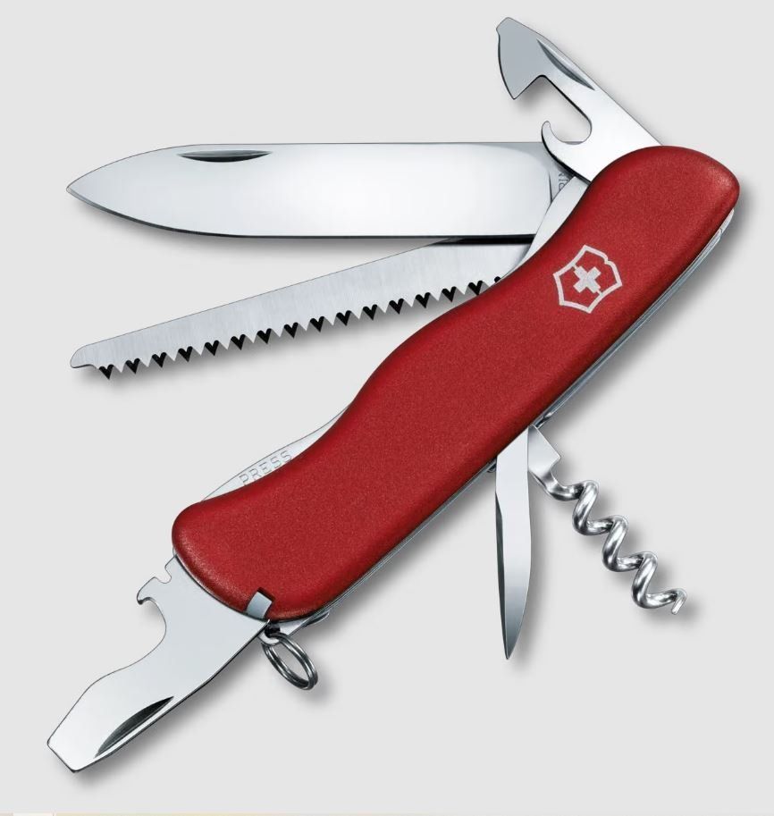 Victorinox Coltelli tascabile: Victorinox Forester 111mm Rot – Nuovo e nell'imballaggio originale da Jegenstorf venduto da Bracher_Shop