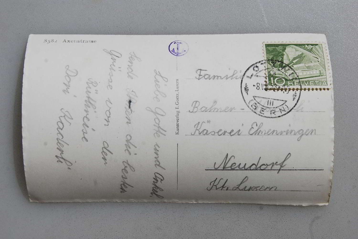 Cartoline postali: AK Axenstrasse 1953 – Usato da Rüfenacht BE venduto da Toro06 1