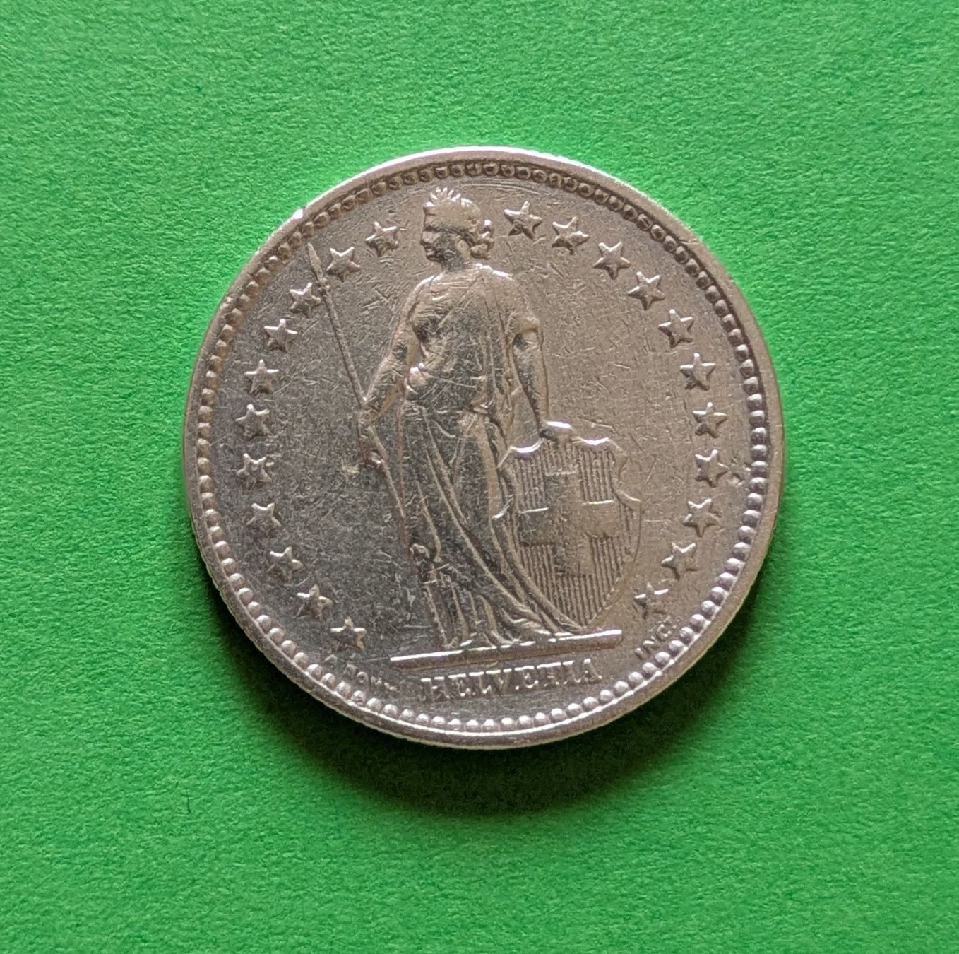 Tutti le monete: 2 Fr. 1904 Silber – Usato da Zetzwil venduto da Spitz70 1