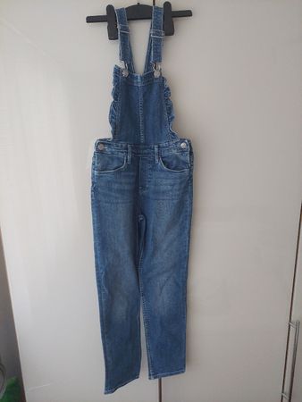 H&M Jeans Latzhose Grösse 134, Top Zustand!