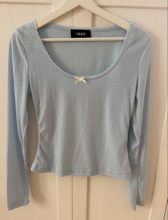 CIDER Damen Langarmshirt Hellblau Grösse S guter Zustand