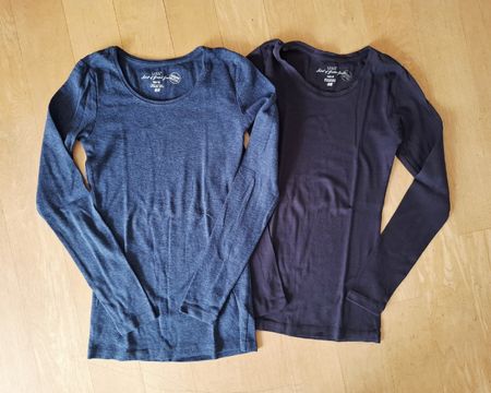 H&M 2x Langarmshirt Gr. XS