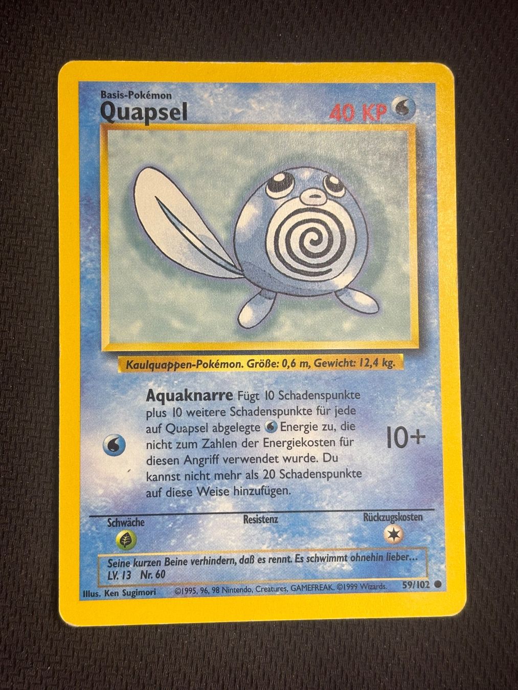 Pokémon Sammelbilder & Trading cards: Pokemon Quapsel 59/102 WOTC Base Set DE – Gebraucht aus St. Gallen von KantoKarten