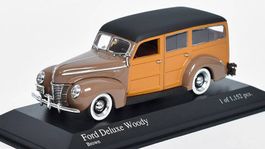 Ford DeLuxe Woody 1941 braun / Holz / schwarz      1:43