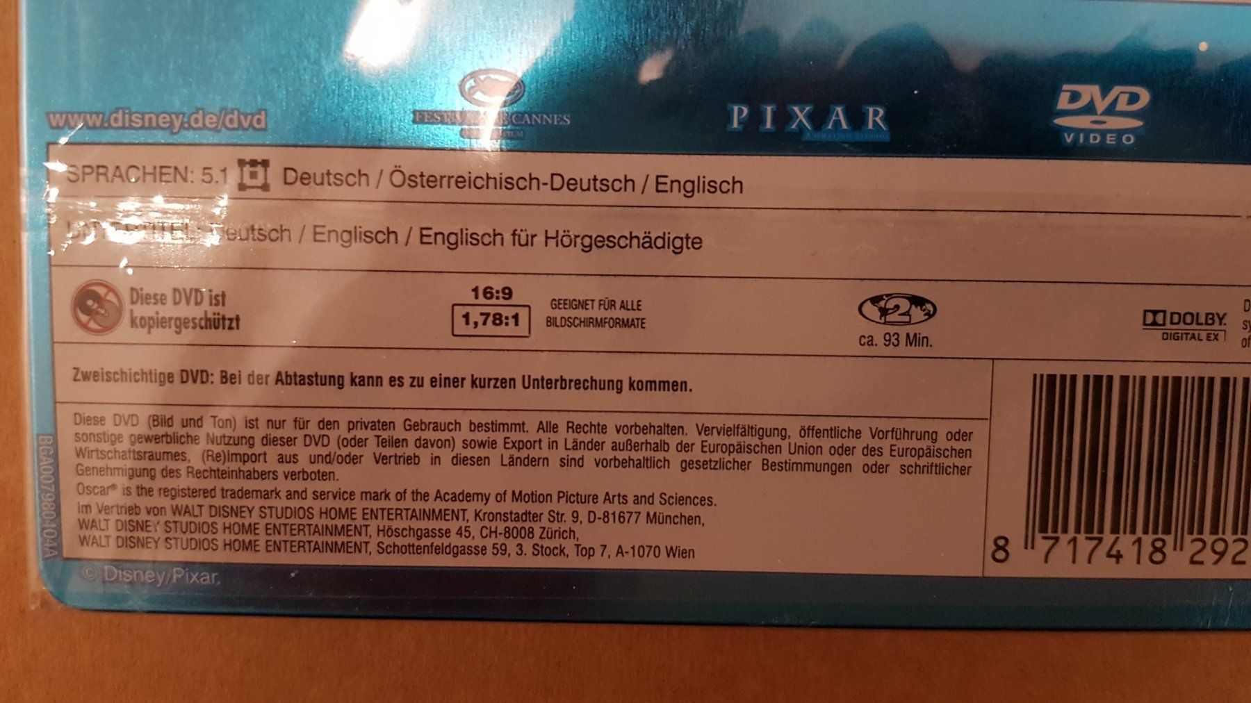 Tutti i DVDs: DVD Oben Steelbook / Disney – Nuovo e nell'imballaggio originale da Oetwil am See venduto da fineli2 1