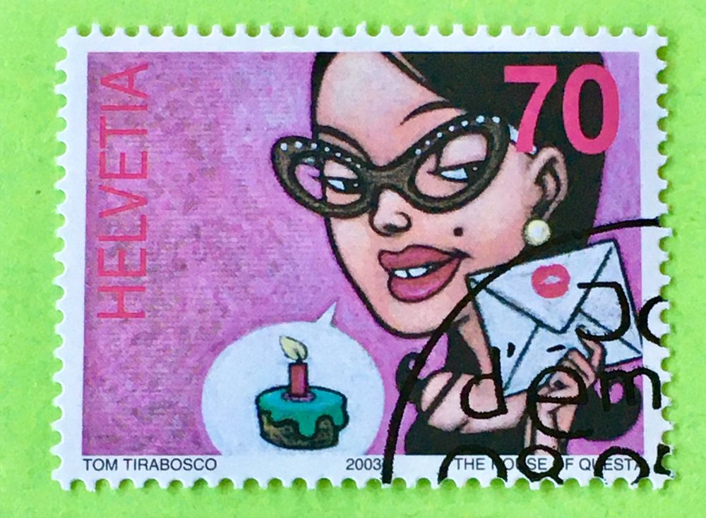 Tutti i francobolli: Nr.1088  Laura GESTEMPELT 2003 Sondermarken Comics   – Usato da Aarau venduto da Billa007