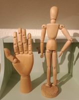 Set: Gliederhand & Gliederpuppe Holzhand Gelenkpuppe Modell