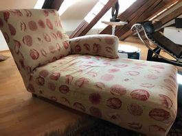 Vintage Récamiere / Liege mit Rollen, gepflegter Zustand