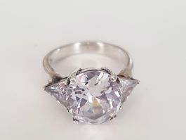 Damenring, Silber 925, Zirkonia Gr. 18.1mm