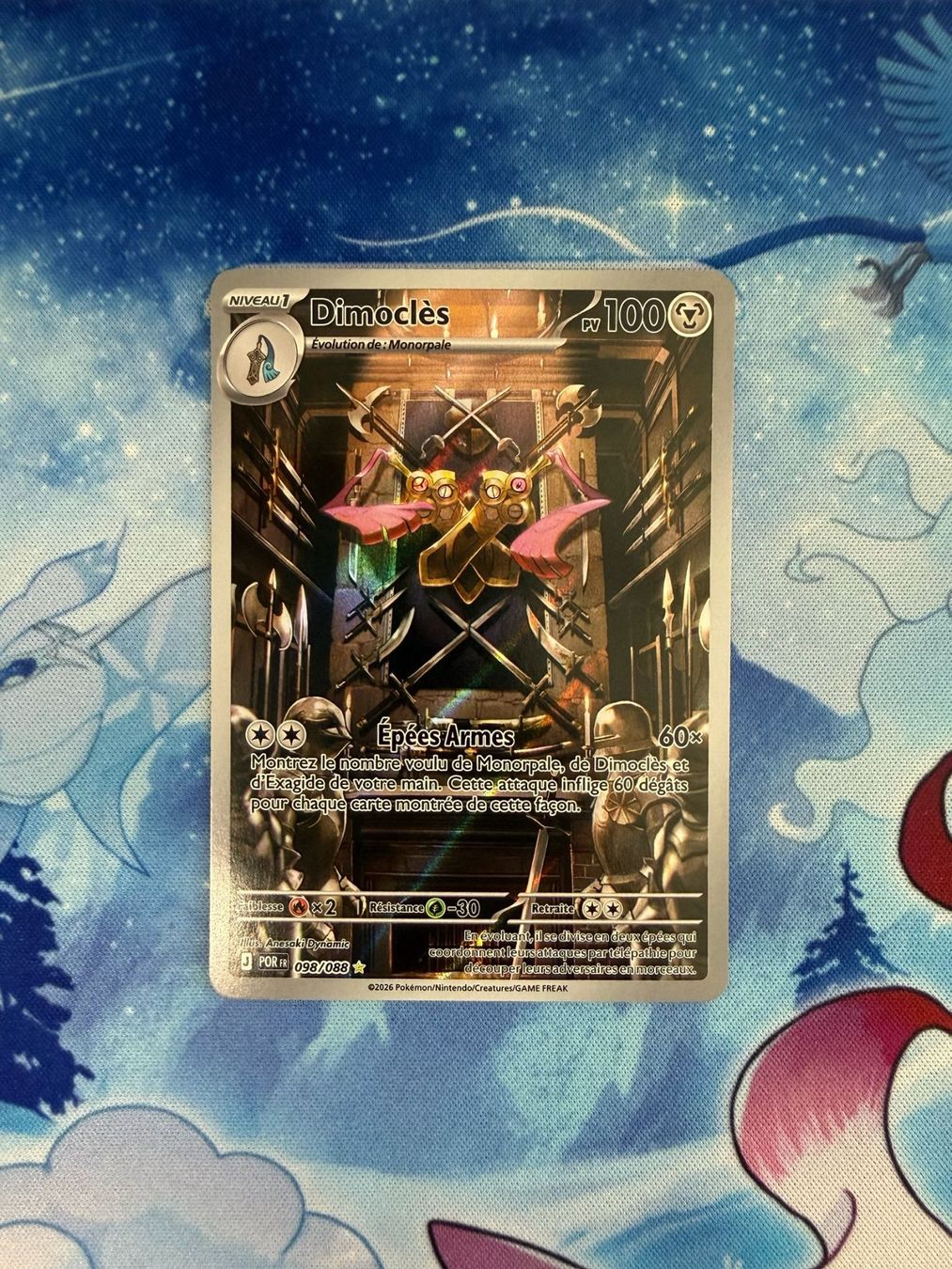 Pokémon Carte collezionabili: Dimoclès AR - POR 098 FR – Nuovo (secondo la descrizione) da Courgenay venduto da ScamBoxOff