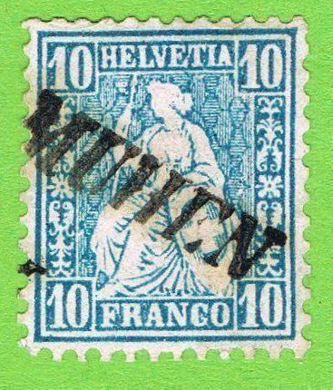 Tutti i francobolli: Stabstempel Muhen – Usato da Biberstein venduto da Jura39