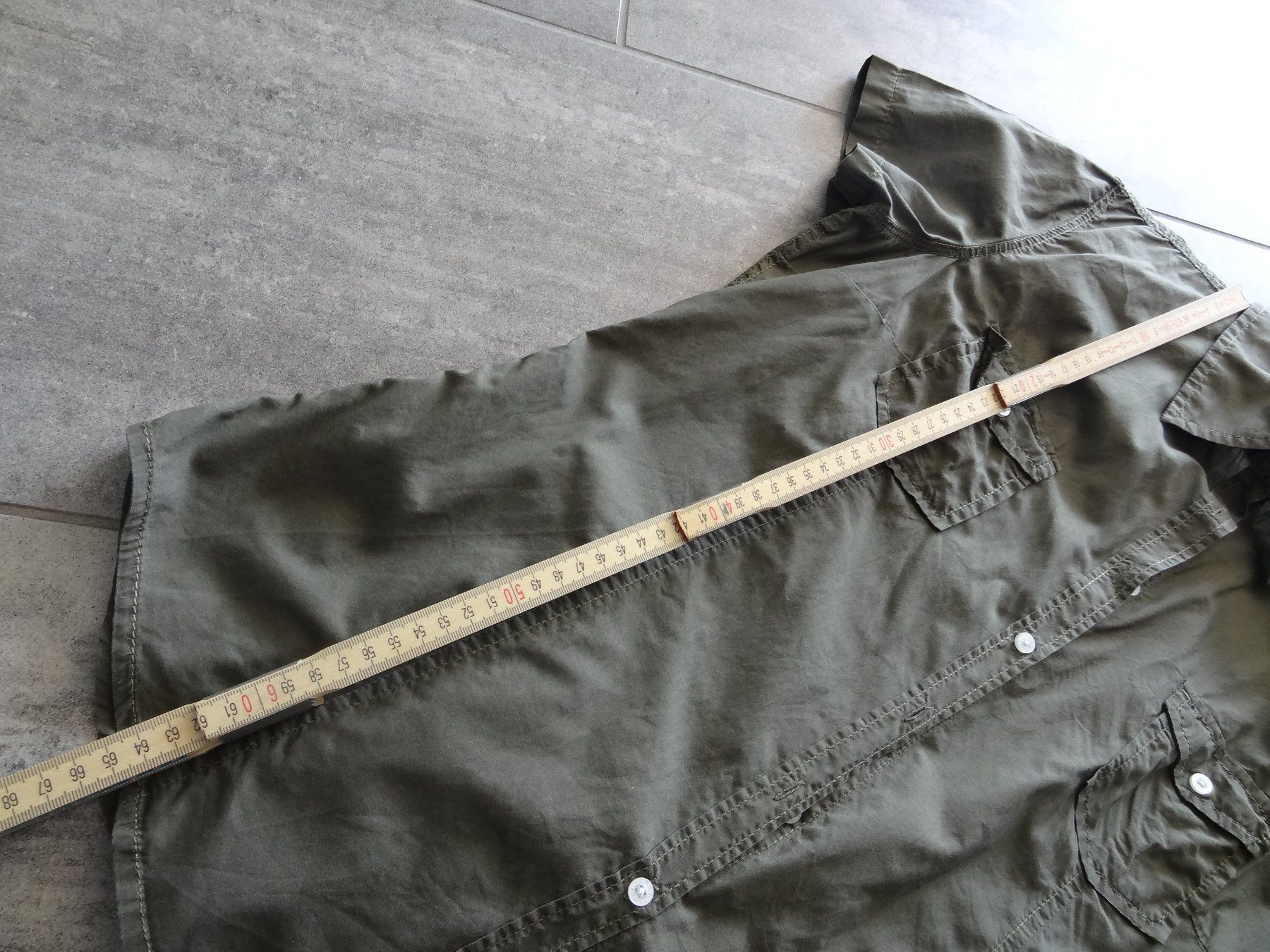 Camicette: Bluse khaki, ca. Gr. M – Usato da Entlebuch venduto da Waldschratt65 3
