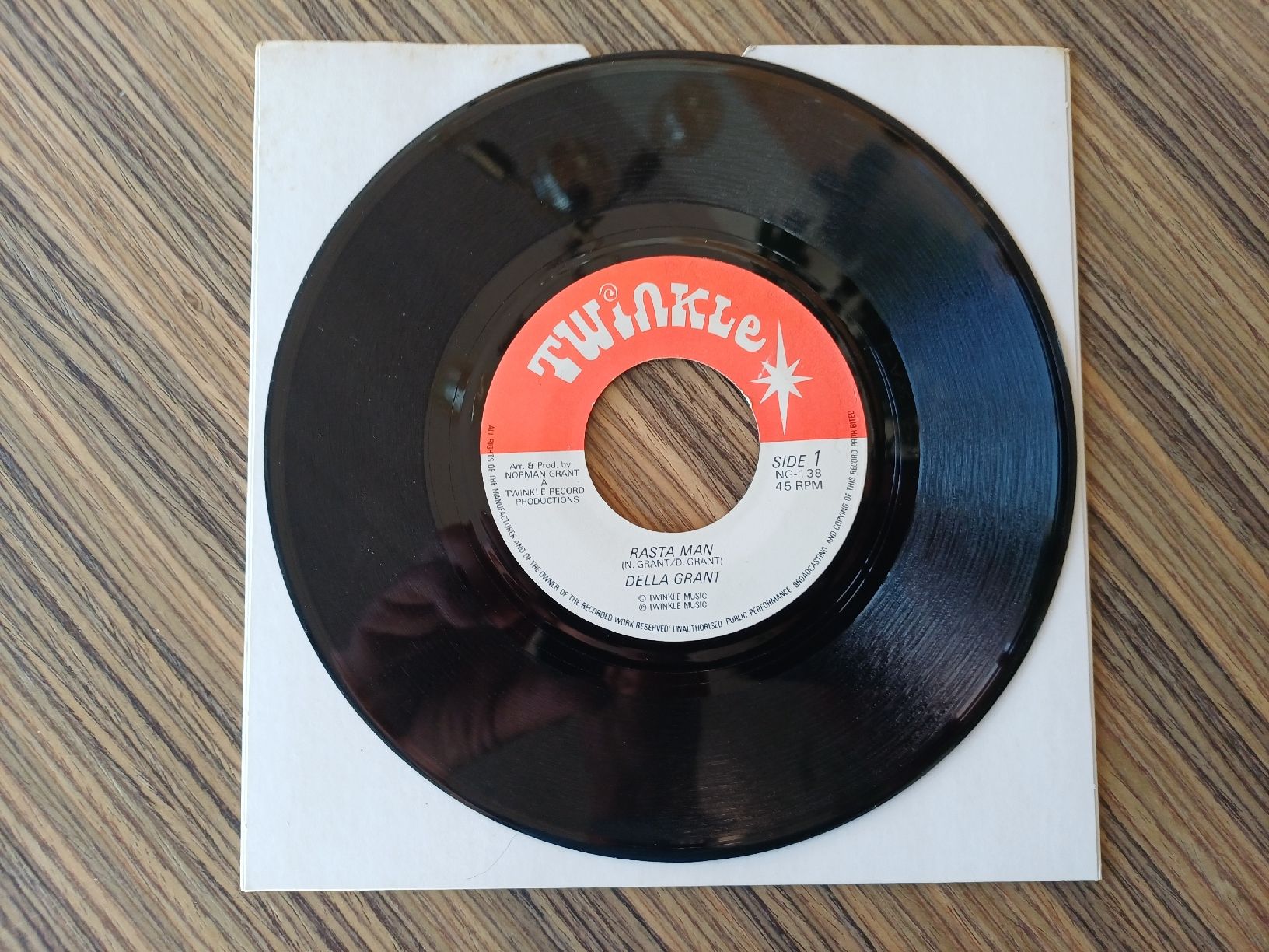 Dischi in vinile: Della Grant "Rasta Man" 45t  – Usato da Begnins venduto da Drastic-Sound 1