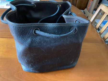 sac cuir brun réversible